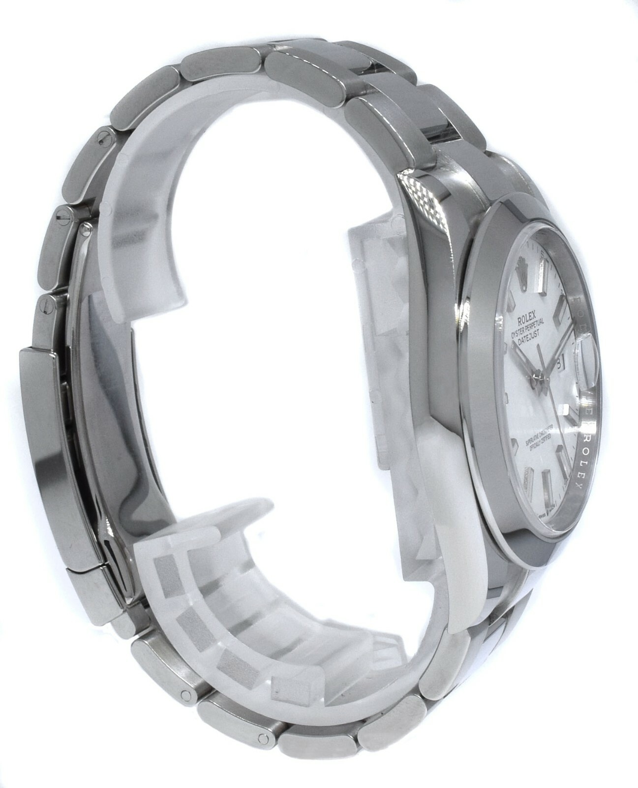 Rolex NOS Datejust 41 Steel White Dial Oyster Bracelet Watch B/P '20 126300