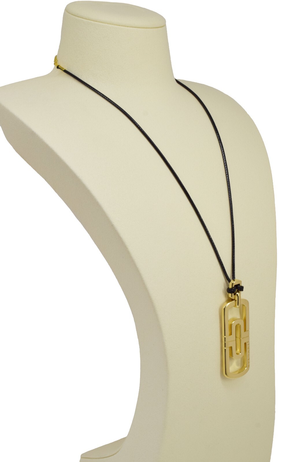 Bvlgari Parentesi Openwork 18k Yellow Gold Pendant 16''+ Necklace