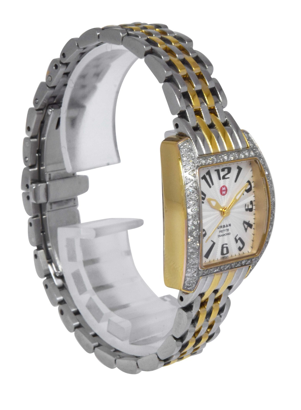 Michele Urban Petite Diamond Steel 2-Tone Ladies Quartz Watch MW02N01D