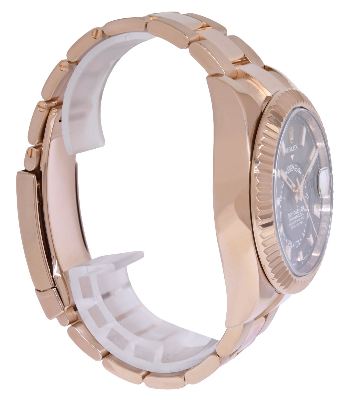 Rolex Sky-Dweller 18k Everose Gold Rhodium Dial 42mm Watch B/Papers 22' 326935