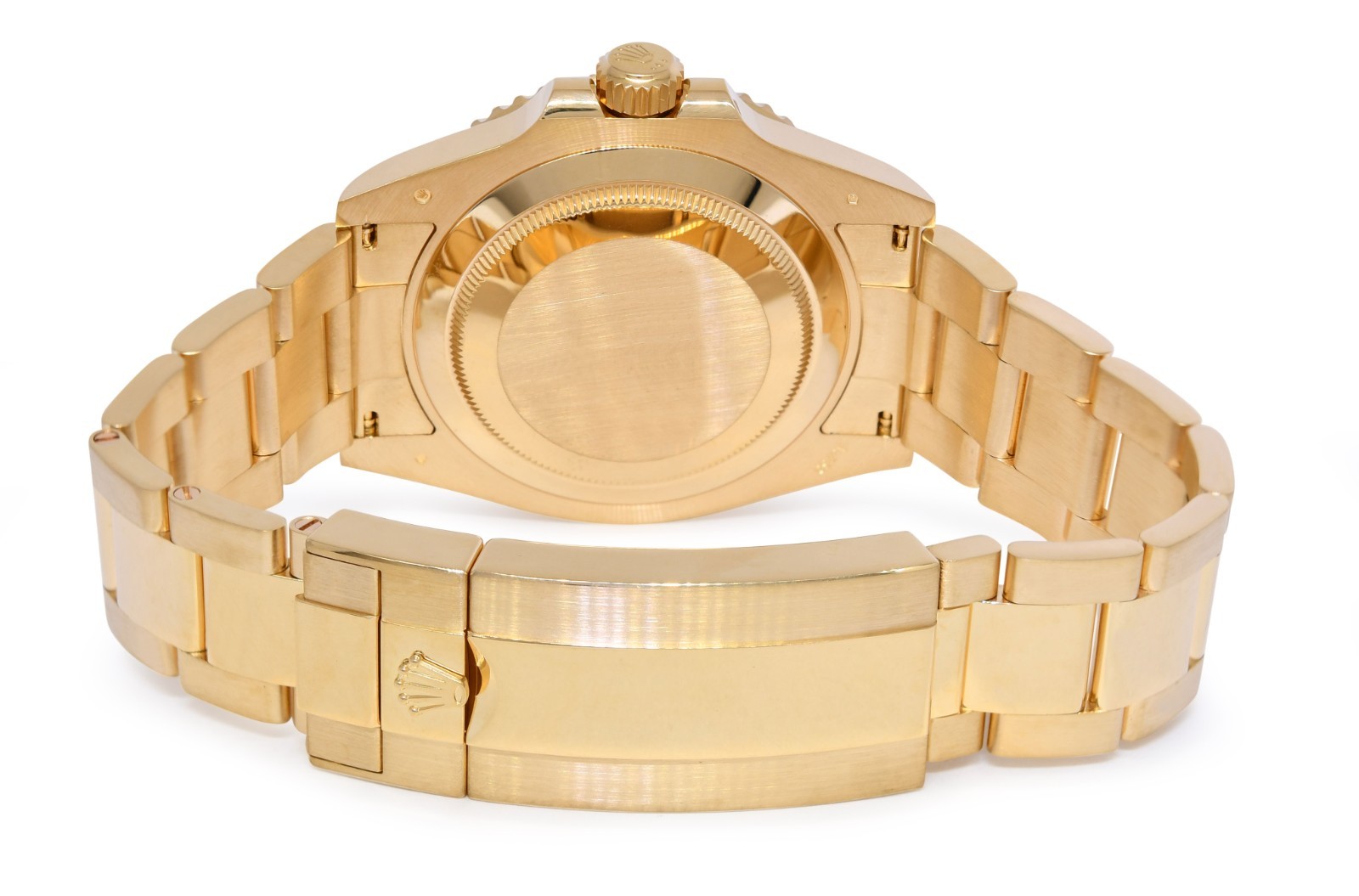 Rolex Submariner Date 18k Yellow Gold Blue Ceramic 41mm Watch 126618 LB