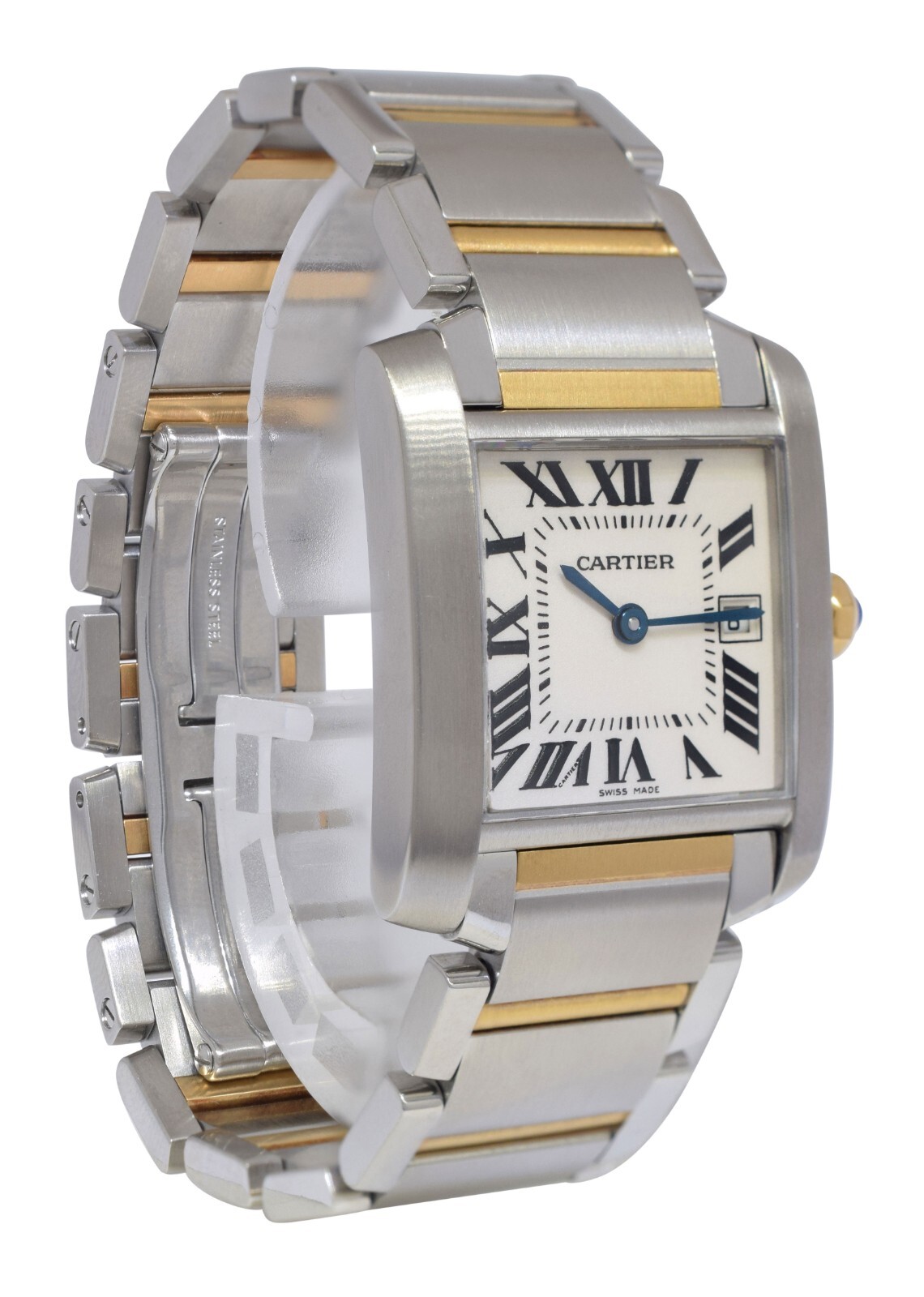 Cartier Tank Francaise Medium Yellow Gold/Steel Ladies Watch W51012Q4 2465