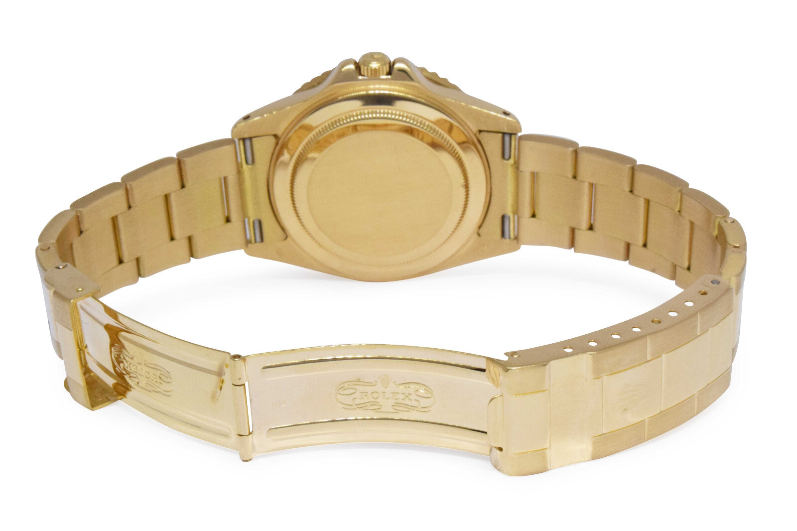 Rolex GMT-Master 18k Yellow Gold Black Nipple Dial 40mm Oyster Watch '84 16758