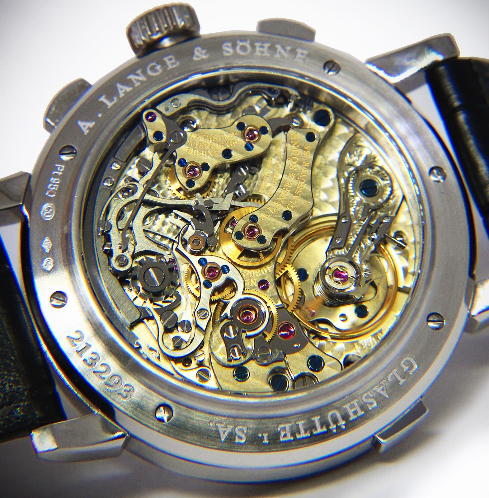 A. Lange & Sohne Datograph Flyback Chronograph Platinum 41mm Watch B/P 405.035