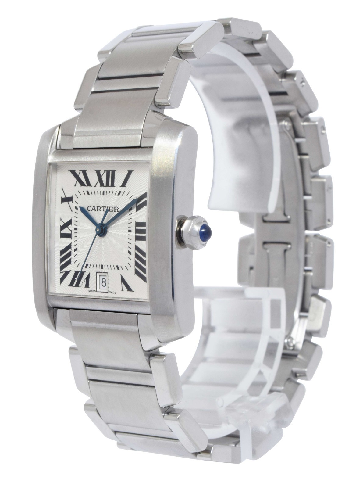 Cartier Tank Francaise Large Stainless Steel Automatic Watch 2302