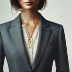 Bvlgari Parentesi Openwork 18k Yellow Gold Pendant 16''+ Necklace Bvlgari Parentesi Openwork 18k Yellow Gold Pendant 16''+ Necklace