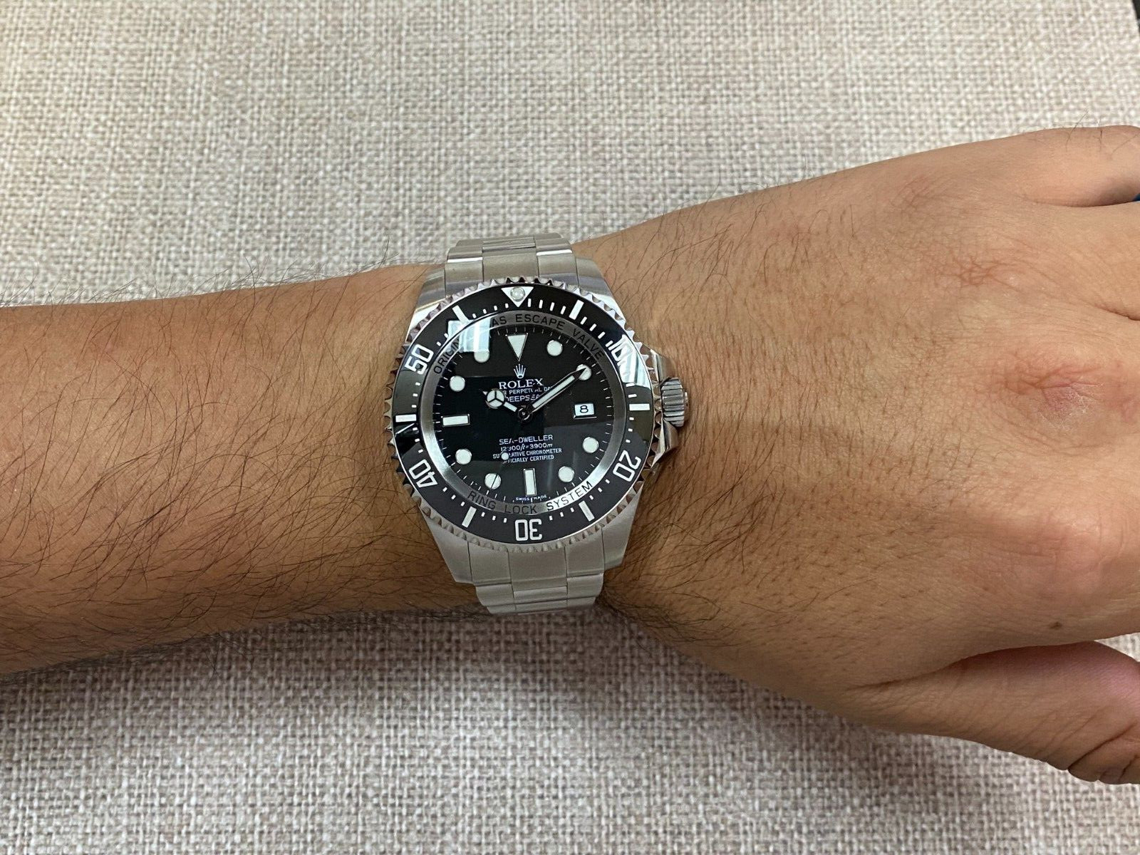 Rolex Sea-Dweller Deepsea 44 Steel & Ceramic Black Mens Dive Watch B/P V 116660