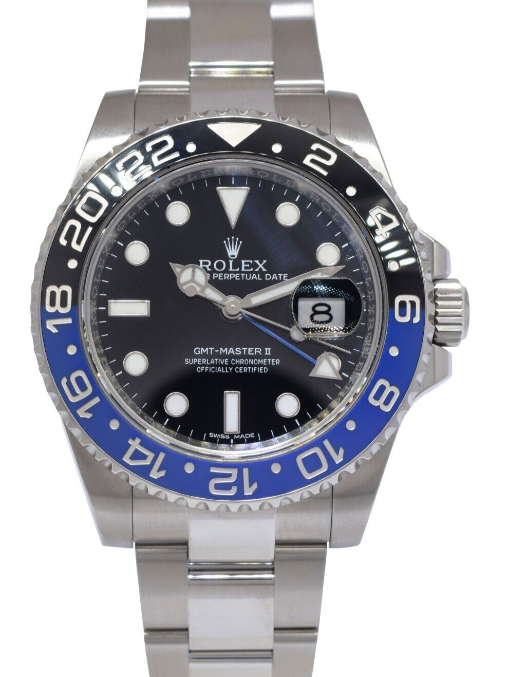 Rolex GMT-Master II Batman Black/Blue Ceramic Steel Oyster Watch +12 116710 Rolex GMT-Master II Batman Black/Blue Ceramic Steel Oyster Watch +12 116710