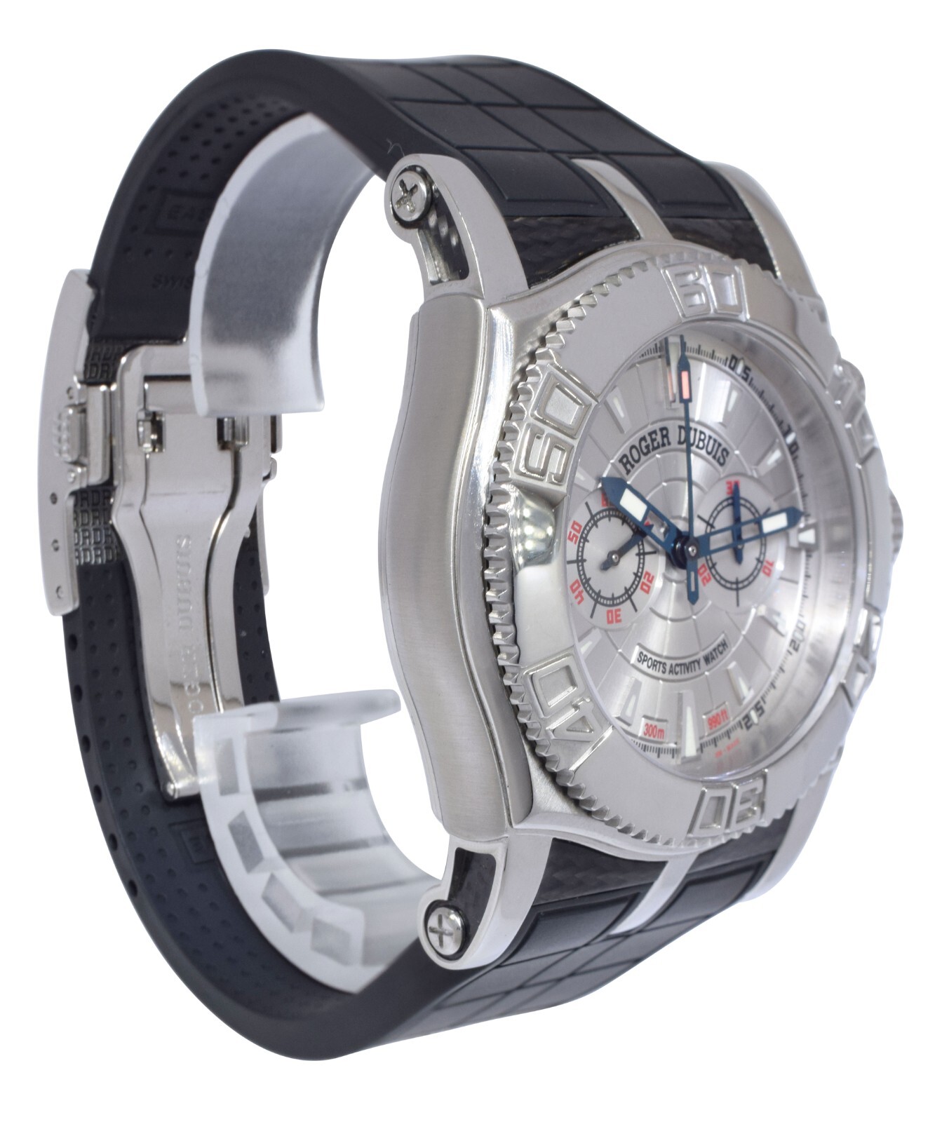 Roger Dubuis Easy Diver Chronograph Mens 46mm Automatic Watch +Box SE46 56 9/0