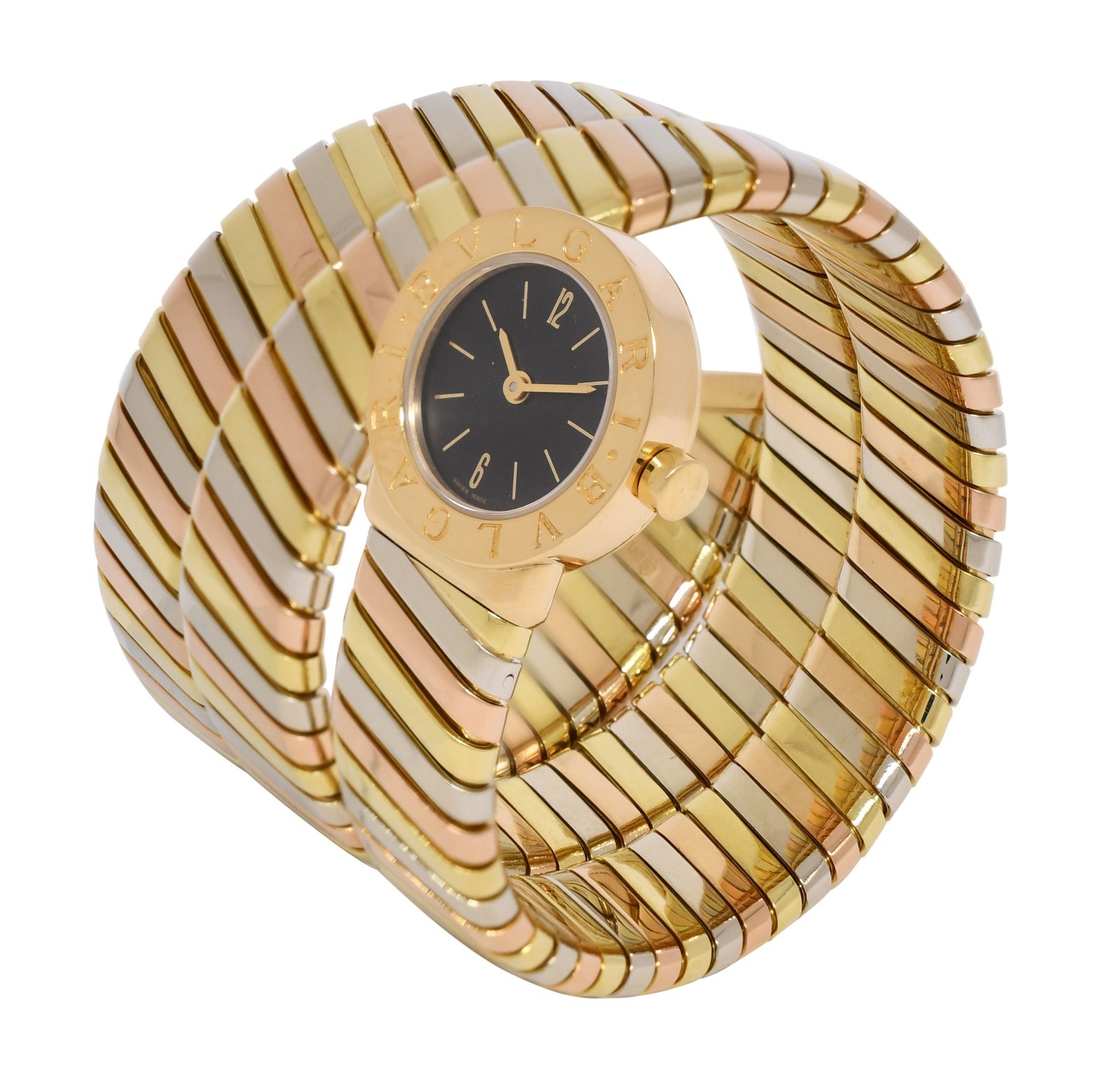 Bvlgari Serpenti Tubogas Yellow/White/Rose Tri-Tone Gold Ladies Watch BB191T Bvlgari Serpenti Tubogas Yellow/White/Rose Tri-Tone Gold Ladies Watch BB191T