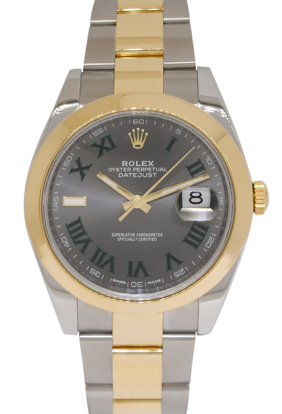 Rolex Datejust 41 18k Yellow Gold/Steel Wimbledon Watch +Papers '19 126303