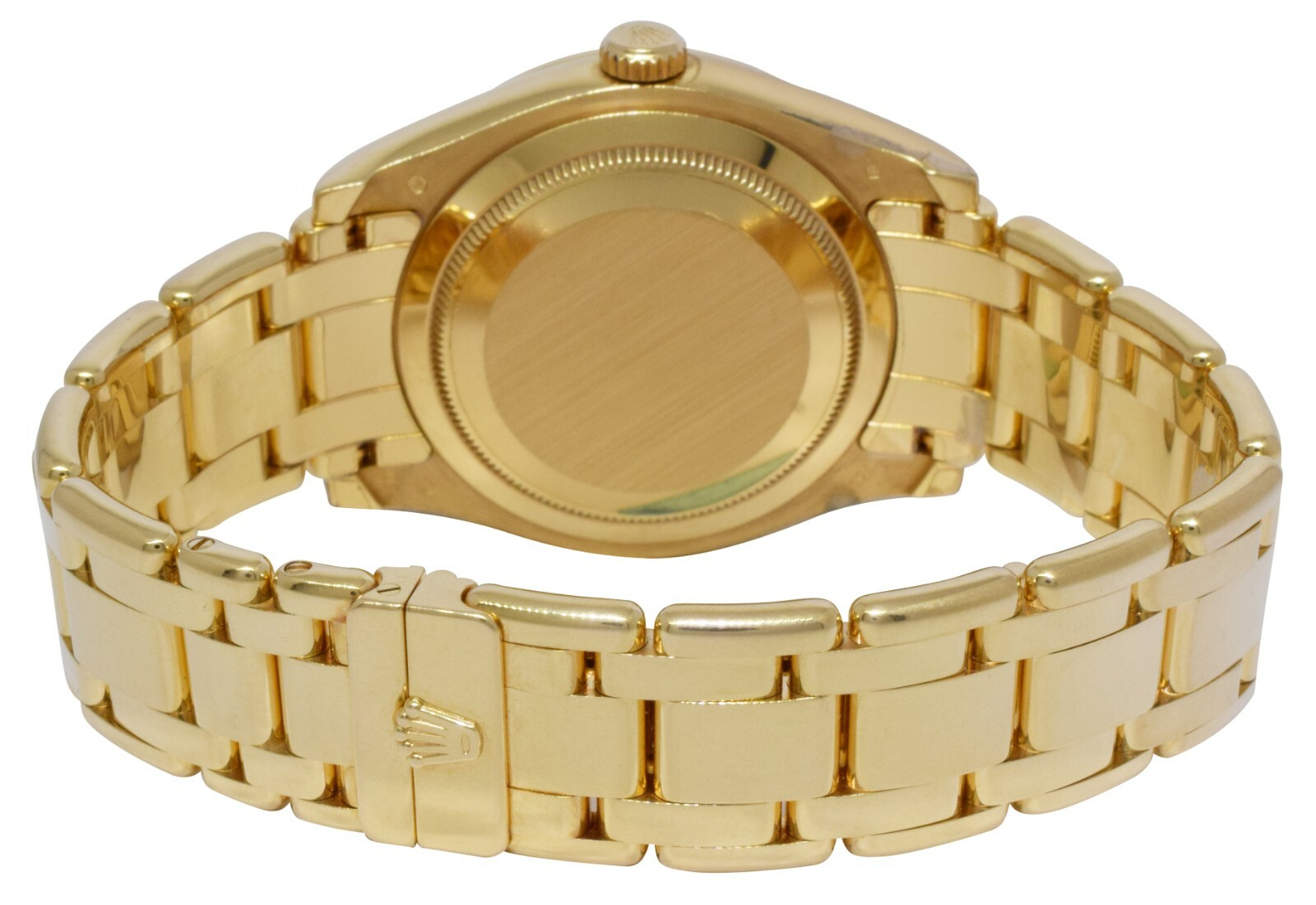 Rolex Masterpiece 18k Yellow Gold Black Diamond Dial/Bezel 39mm Watch 18948