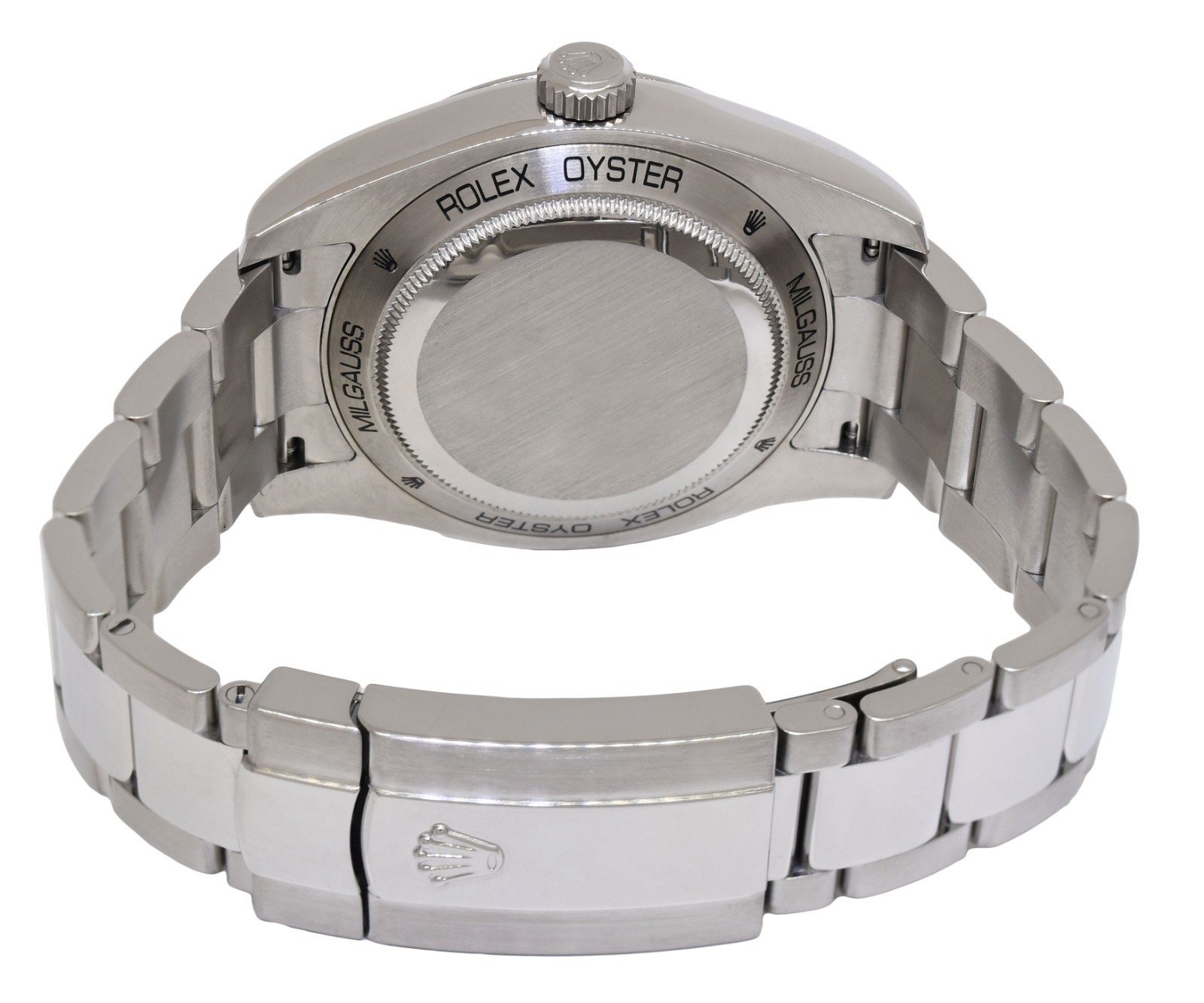 Rolex Milgauss Stainless Steel Black Dial Oyster Bracelet Watch V B/P 116400