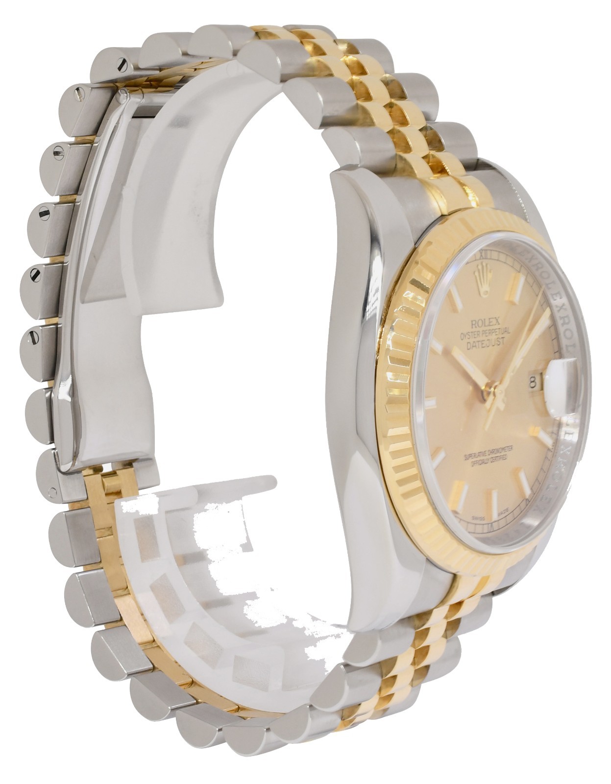Rolex Datejust 18k Yellow Gold/Steel Champagne Dial Mens 36mm Watch M 116233 Rolex Datejust 18k Yellow Gold/Steel Champagne Dial Mens 36mm Watch M 116233