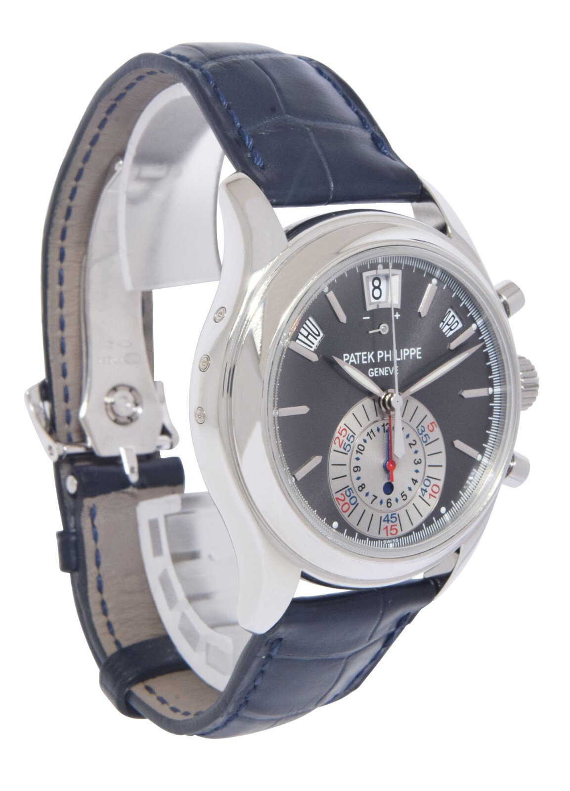 Patek Philippe 5960 Annual Calendar Chronograph Platinum Watch Box/Papers 5960P