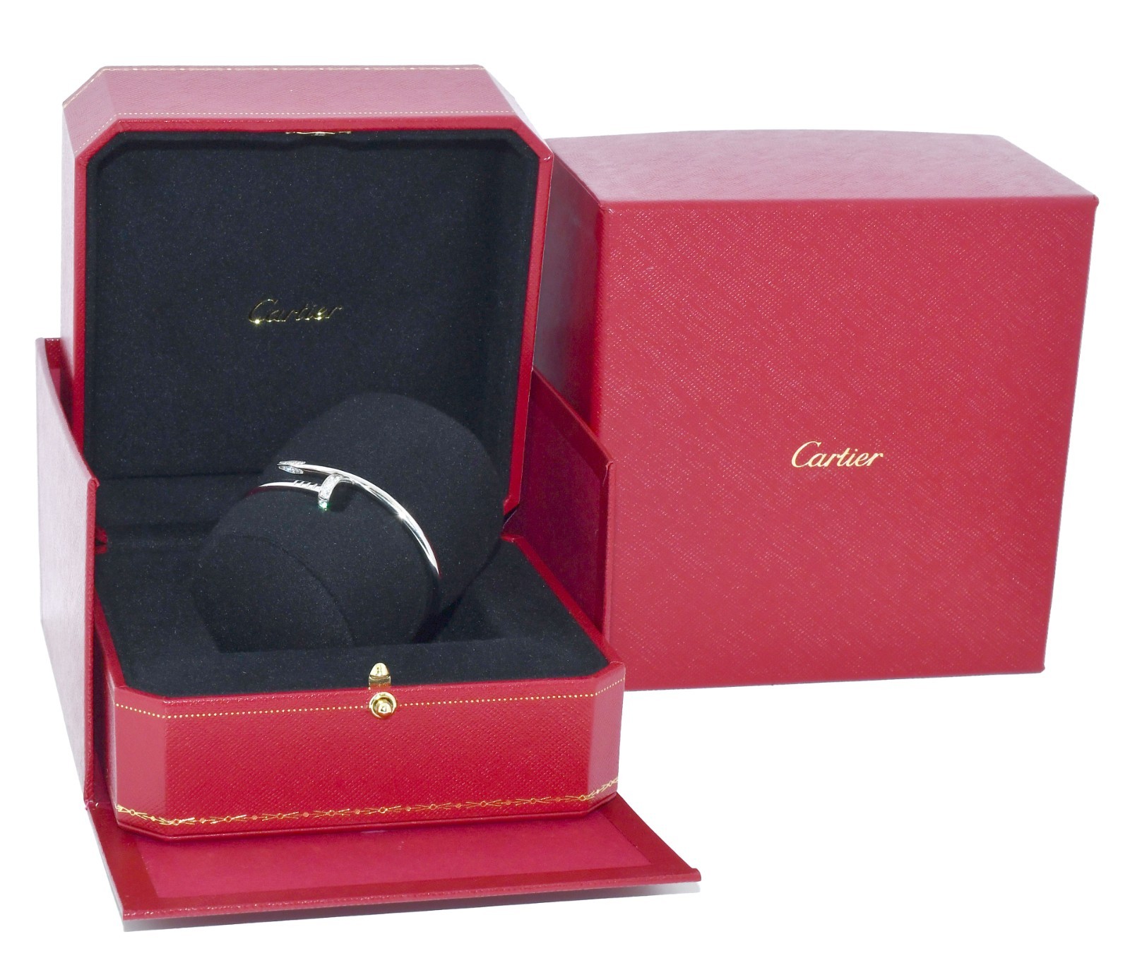 Cartier Juste Un Clou Bracelet 15cm 18k White Gold & Diamond Nail B6048715 Cartier Juste Un Clou Bracelet 15cm 18k White Gold & Diamond Nail B6048715