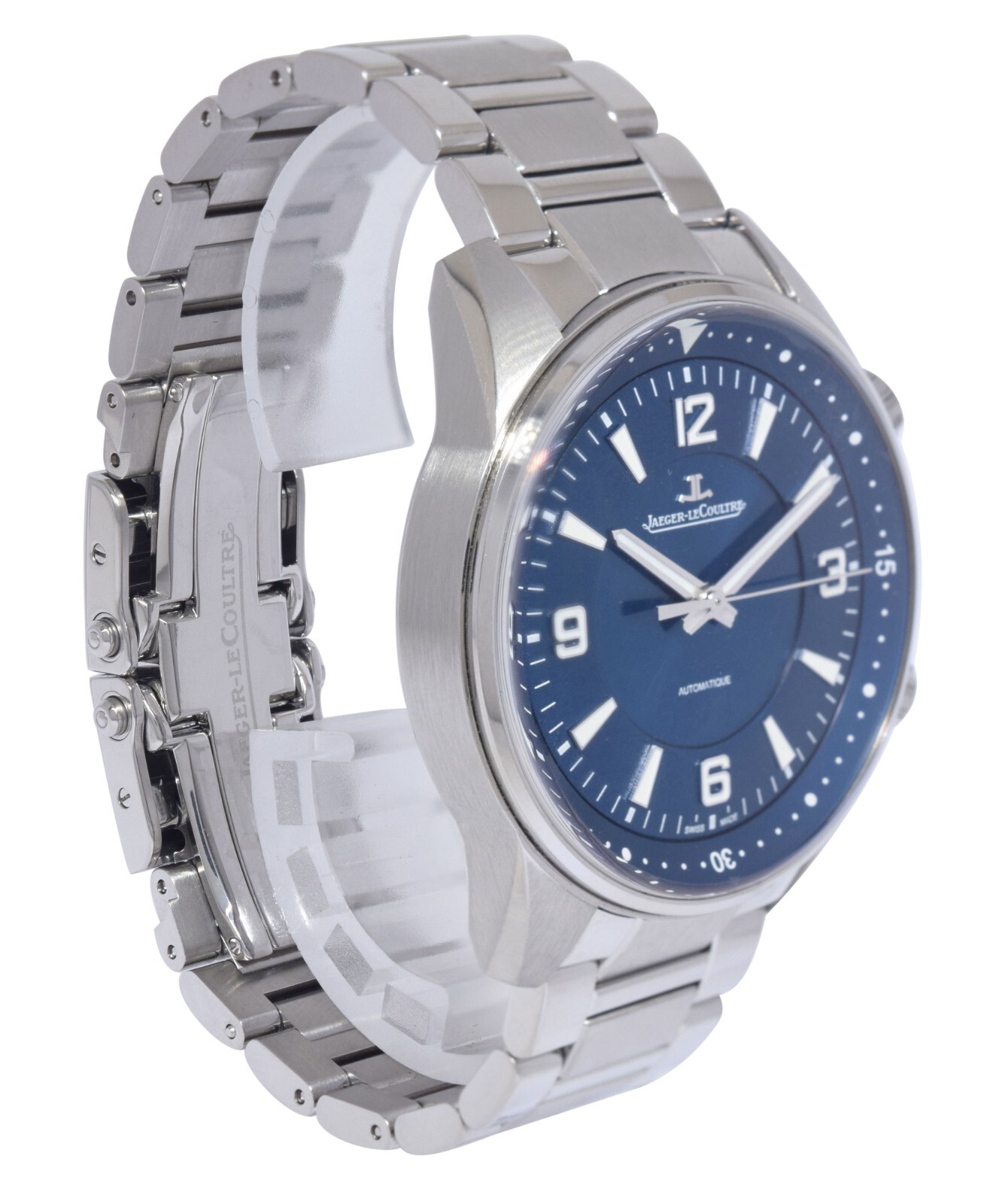 Jaeger LeCoultre Polaris Steel Blue Dial Mens 41mm Watch B/P Q9008180 841.8.37.S