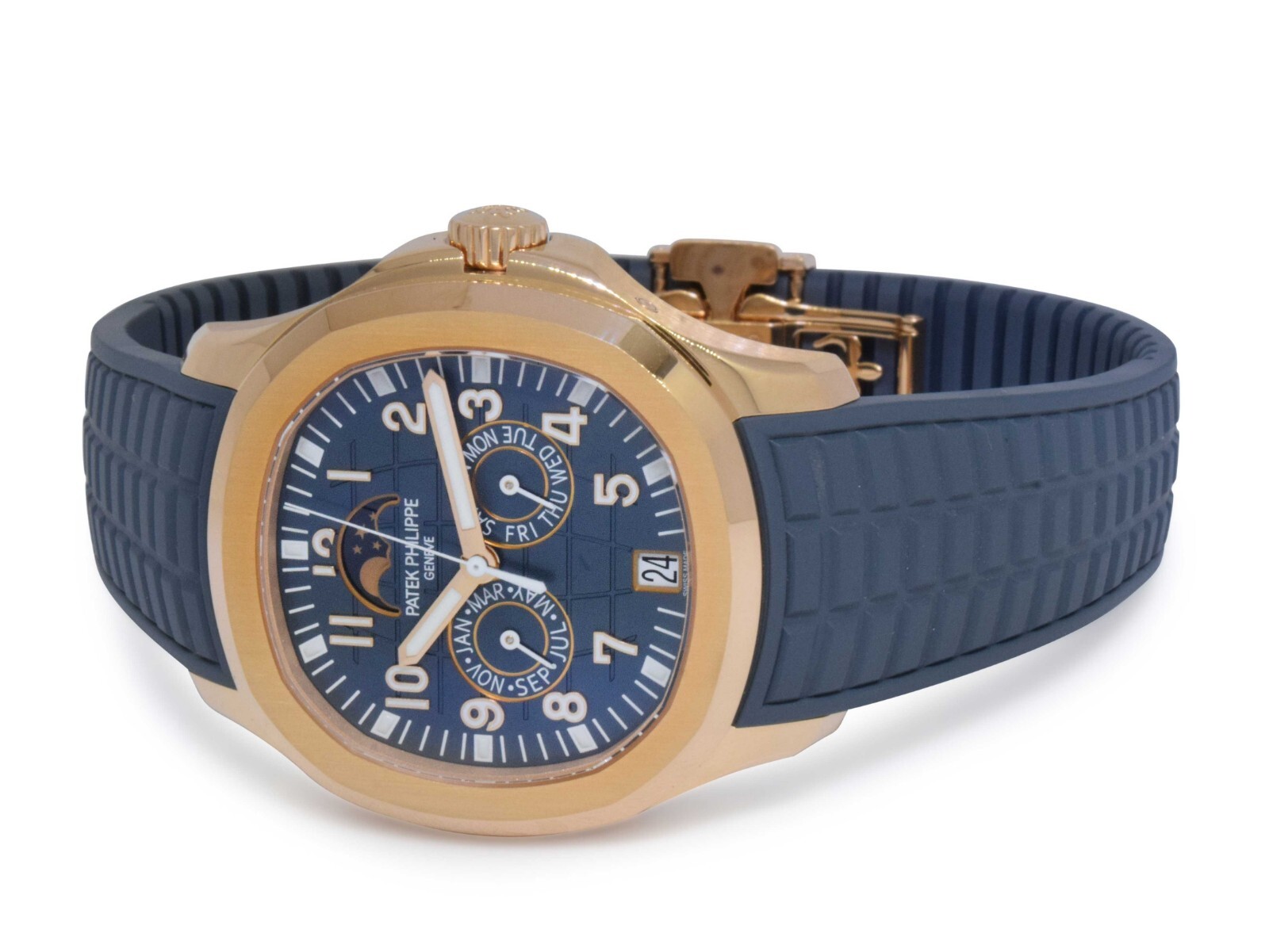NEW Patek Aquanaut Annual Calendar 18k Rose Gold Watch B/P '23 5261R