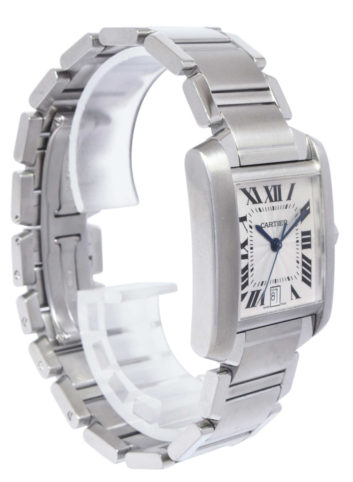 Cartier Tank Francaise Large Stainless Steel Automatic Watch 2302