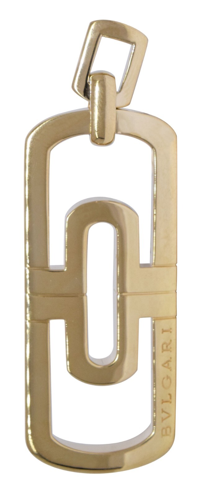 Bvlgari Parentesi Openwork 18k Yellow Gold Pendant 16''+ Necklace