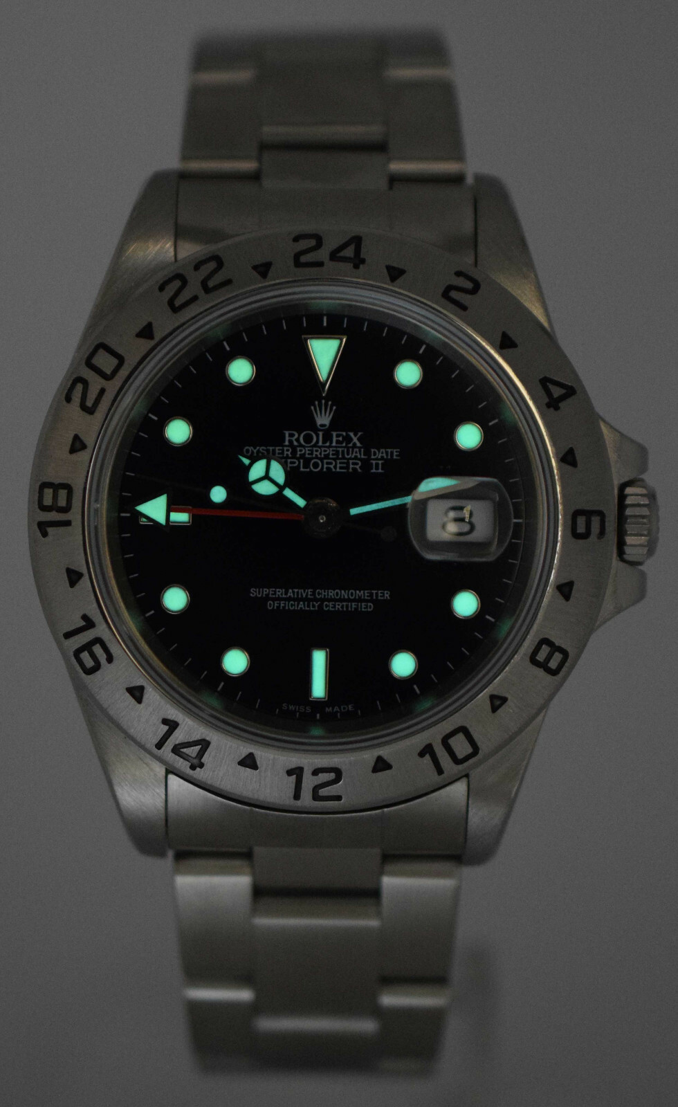 Rolex Explorer II GMT Steel Black Dial Mens 40mm Automatic Watch A 16570