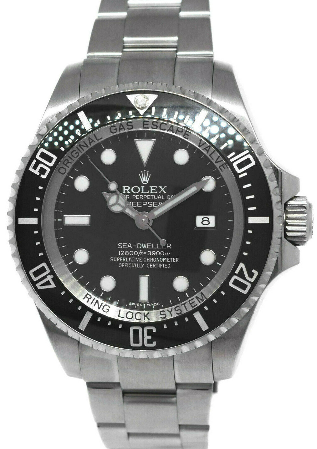 Rolex Sea-Dweller Deepsea Steel & Ceramic Black Mens 44mm Dive Watch V 116660 Rolex Sea-Dweller Deepsea Steel & Ceramic Black Mens 44mm Dive Watch V 116660