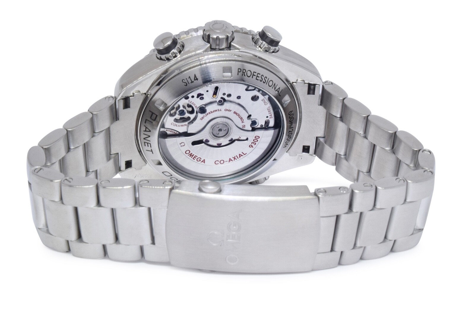 Omega Seamaster Planet Ocean Chronograph Steel Watch + Cards 232.30.46.51.01.001