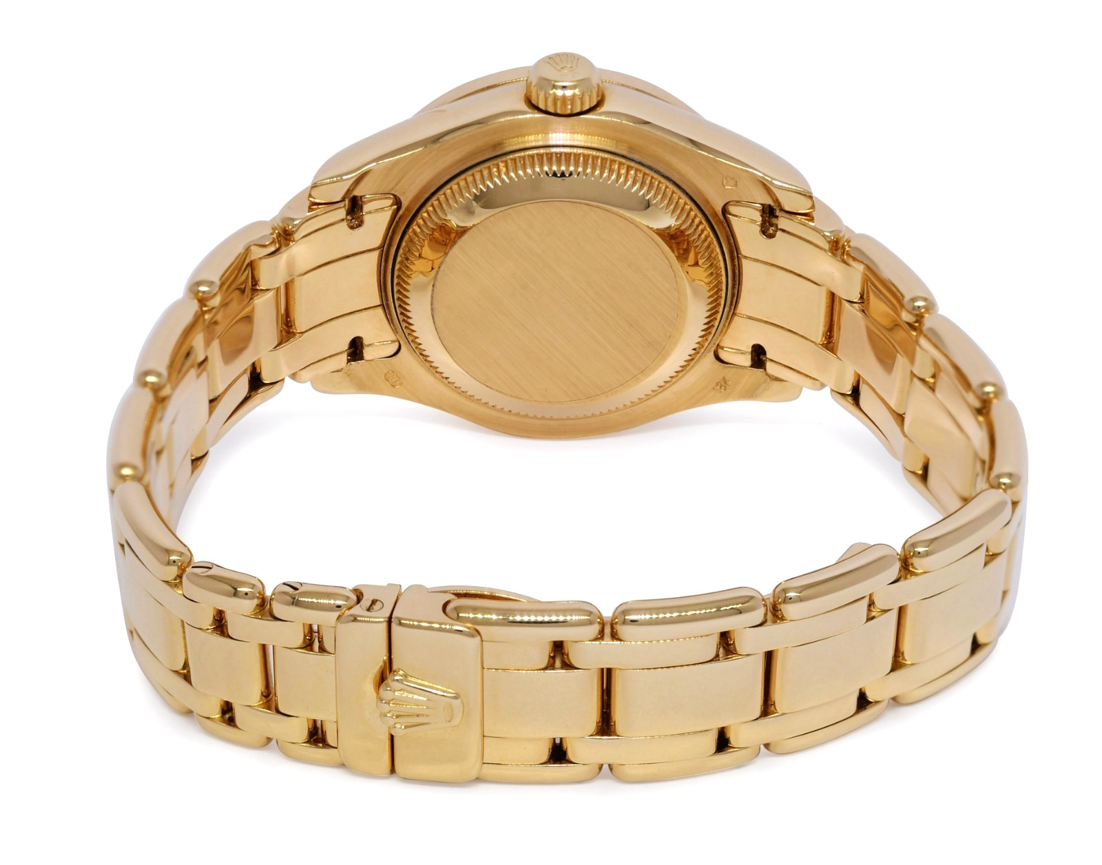 Rolex Datejust Pearlmaster 18k Yellow Gold MOP Diamond Ladies 29mm Watch W 69328