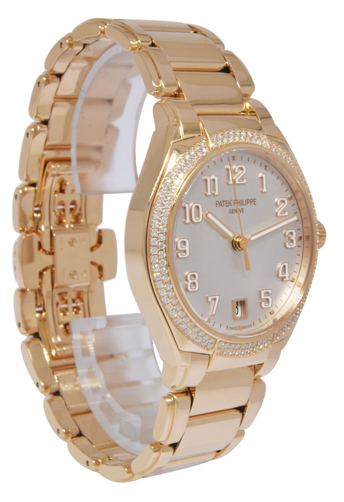 Patek Philippe Twenty~4 18k Rose Gold Diamond Ladies Watch B/P '23 7300/1200R