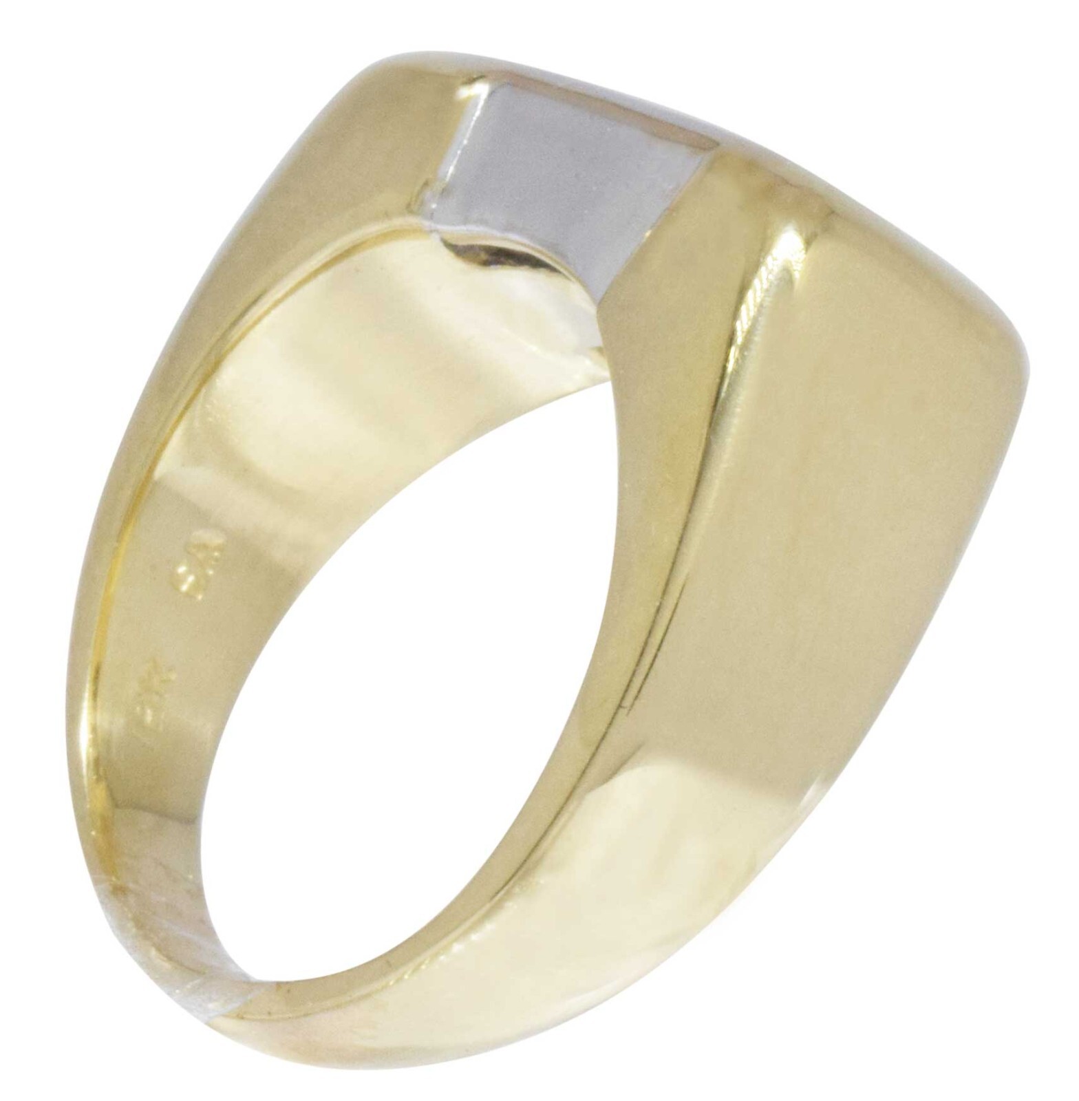 Ring Mens 18k Yellow Gold & 1.00 Carat Diamond 5.5