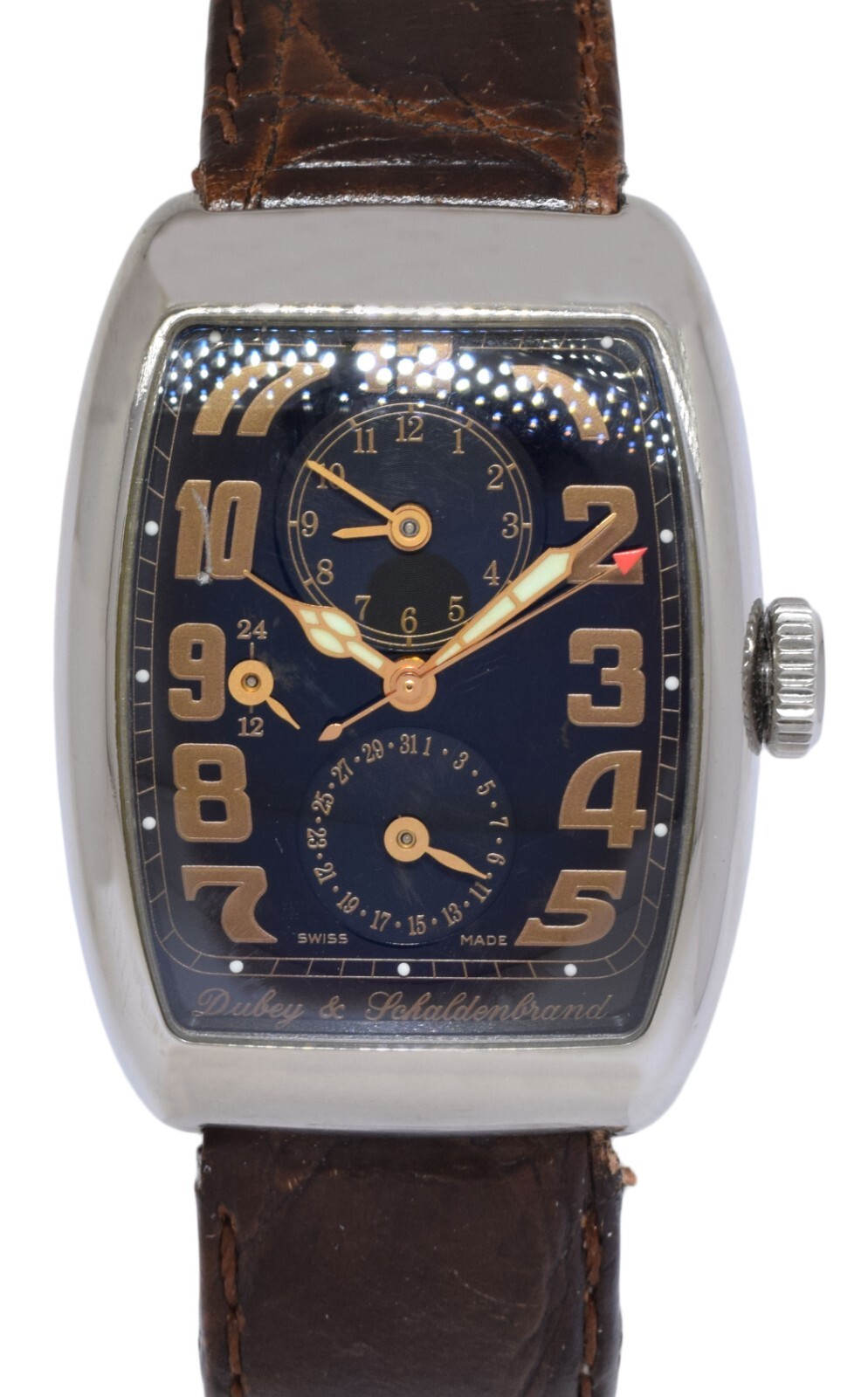 Dubey & Schaldenbrand Aerodyn Duo Steel Automatic Mens Watch Box/Papers Dubey & Schaldenbrand Aerodyn Duo Steel Automatic Mens Watch Box/Papers