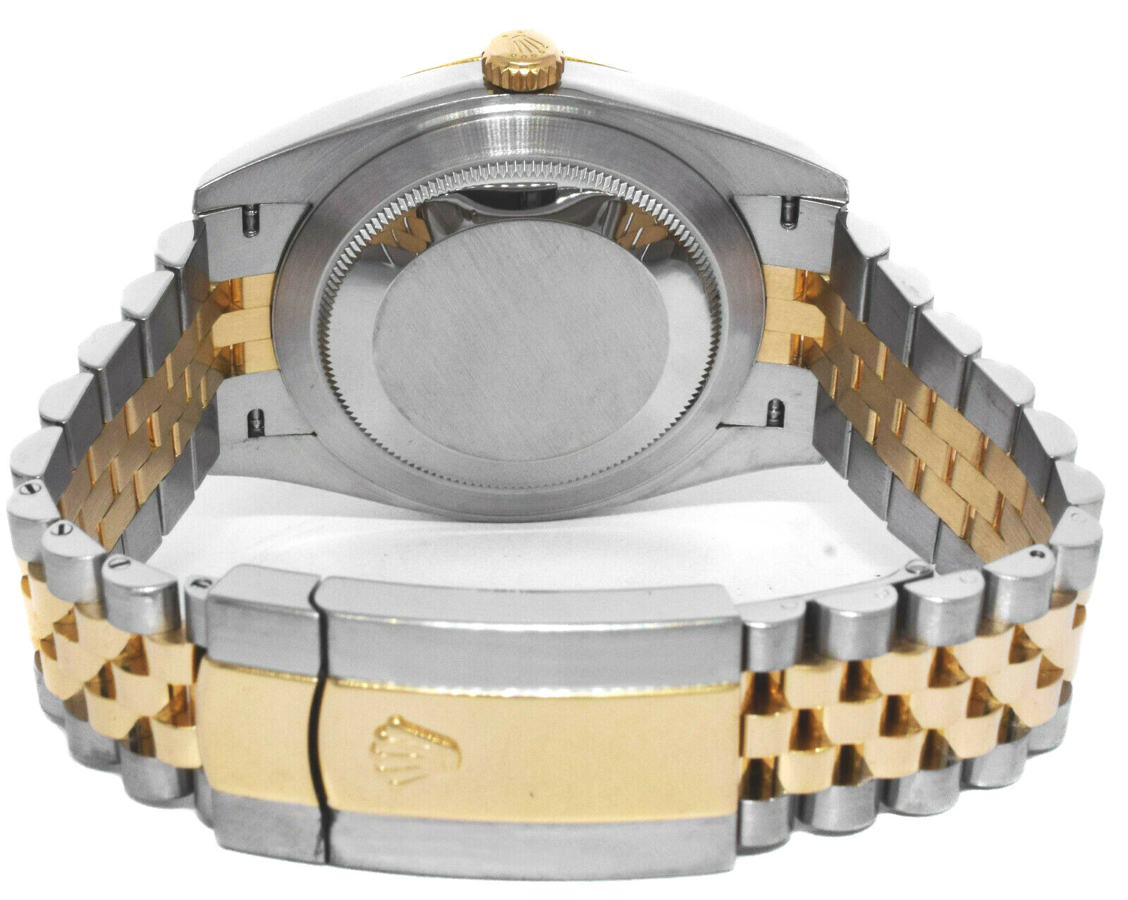 Rolex Datejust 41 Yellow Gold/Steel Champagne Diamond Dial Jubilee Watch 126333
