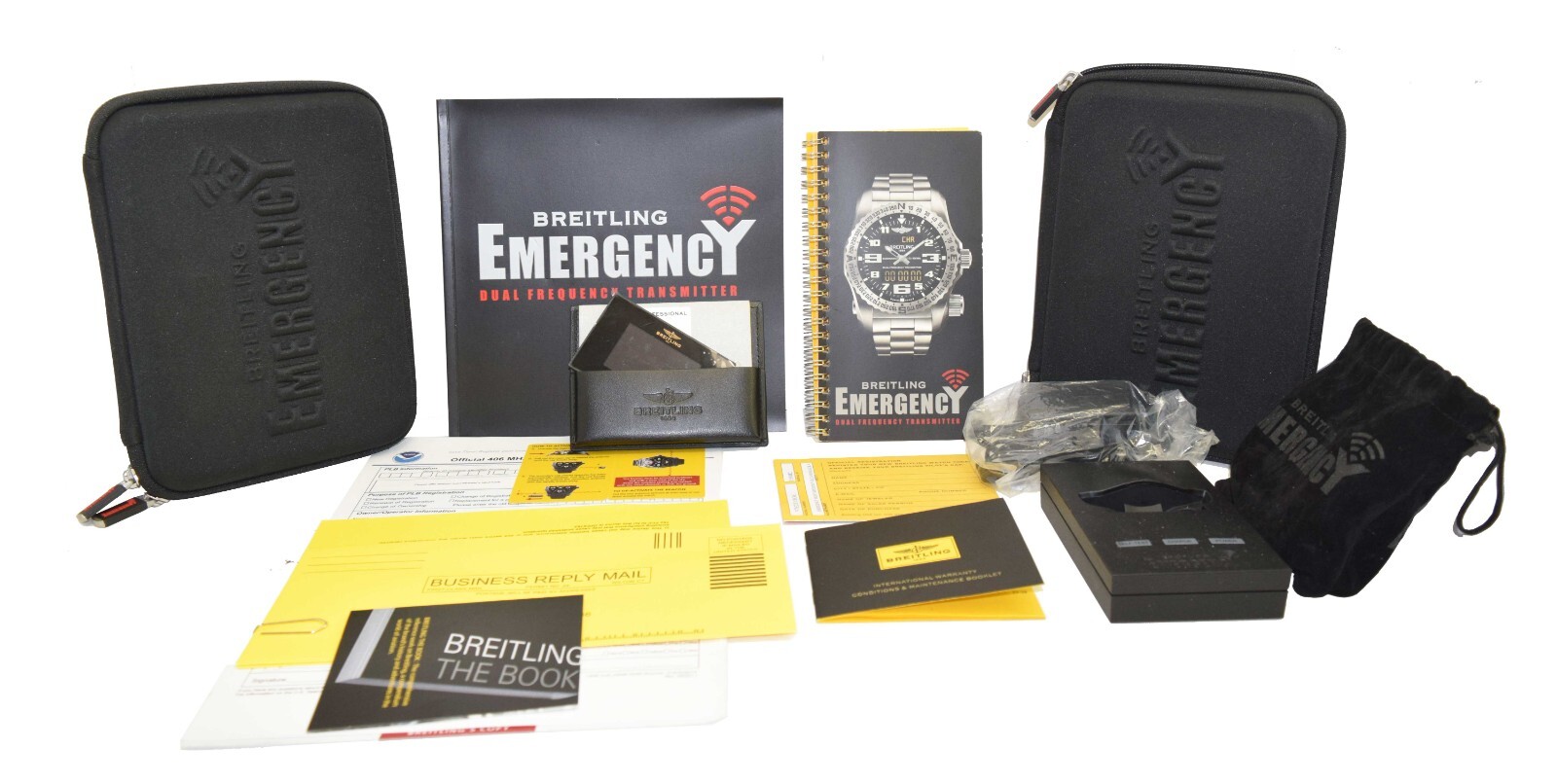 Breitling Emergency Night Mission Titanium Volcano Black 51mm Watch B/P V76325