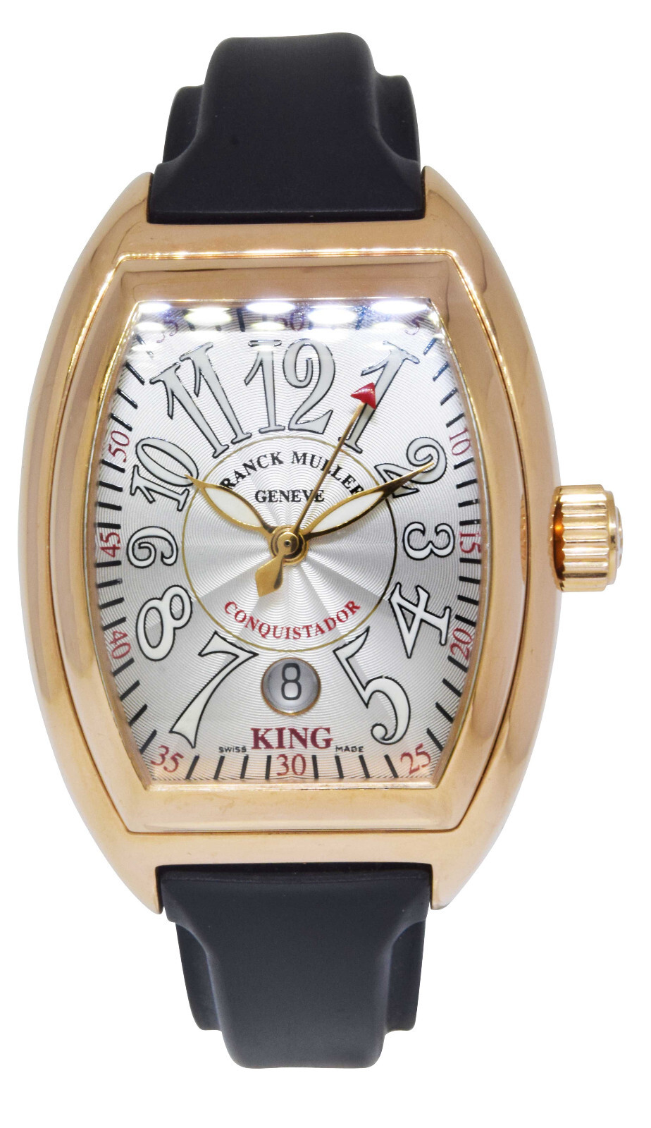 Franck Muller Conquistador KING 18k Rose Gold Mens 40mm Watch 8002 SC King