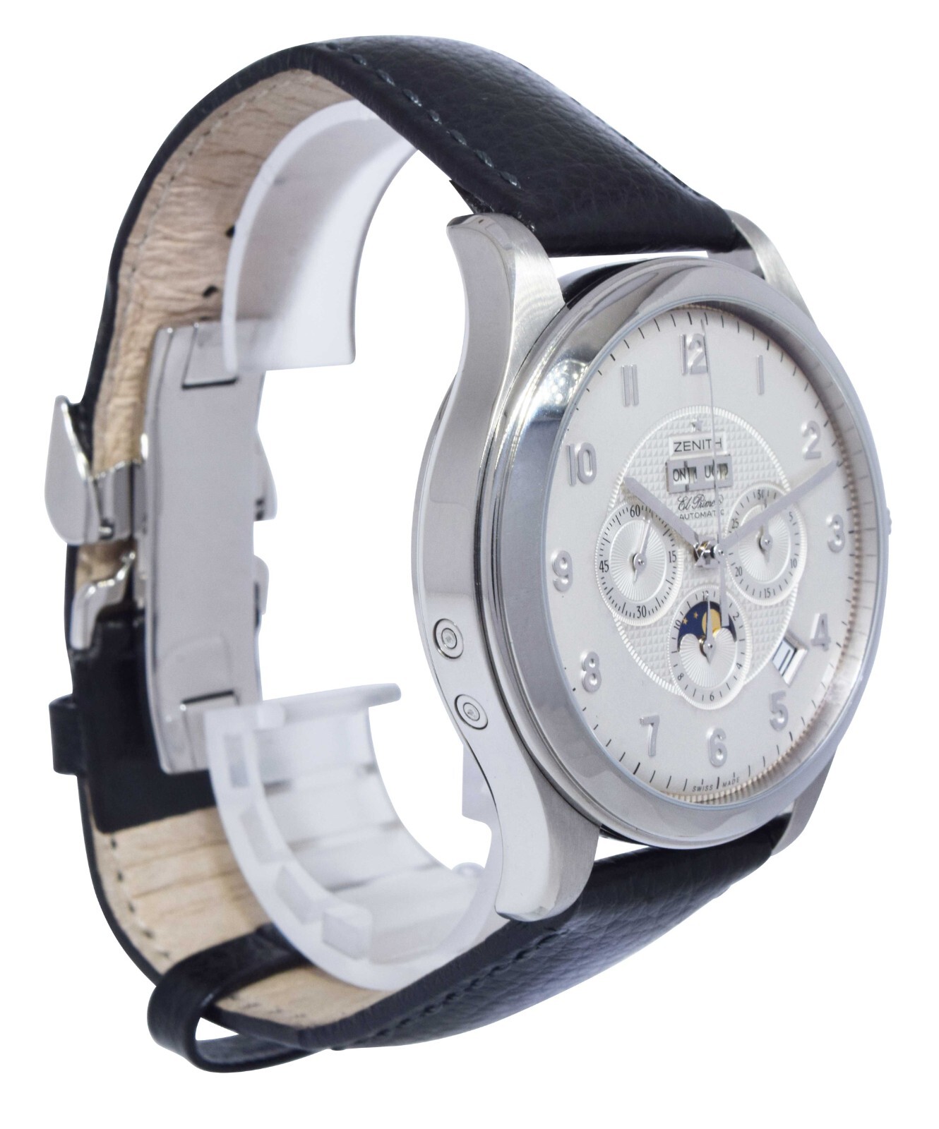 Zenith Grande Class El Primero Moonphase Chronograph Steel Watch 03.0520.4100