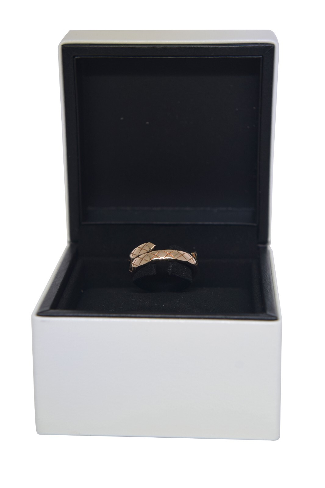 Chanel Coco Crush Toi Et Moi Small 18k Rose Gold & Diamond Ring Sz 50 B/P J11969
