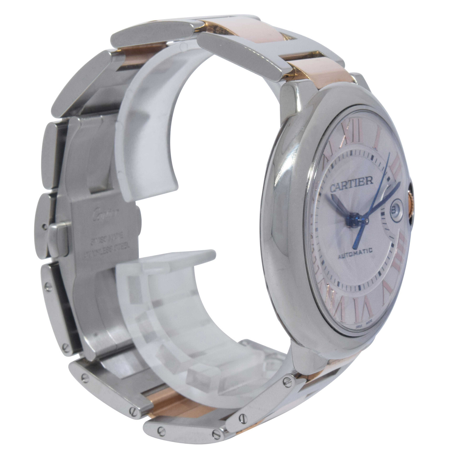 Cartier Ballon Bleu 42mm 18k Rose Gold/Steel Automatic Watch W6920095 3765