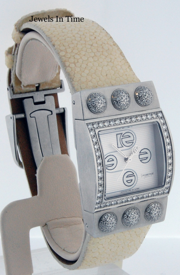Roberge Ladies Stainless Steel & Diamond Corvus Watch
