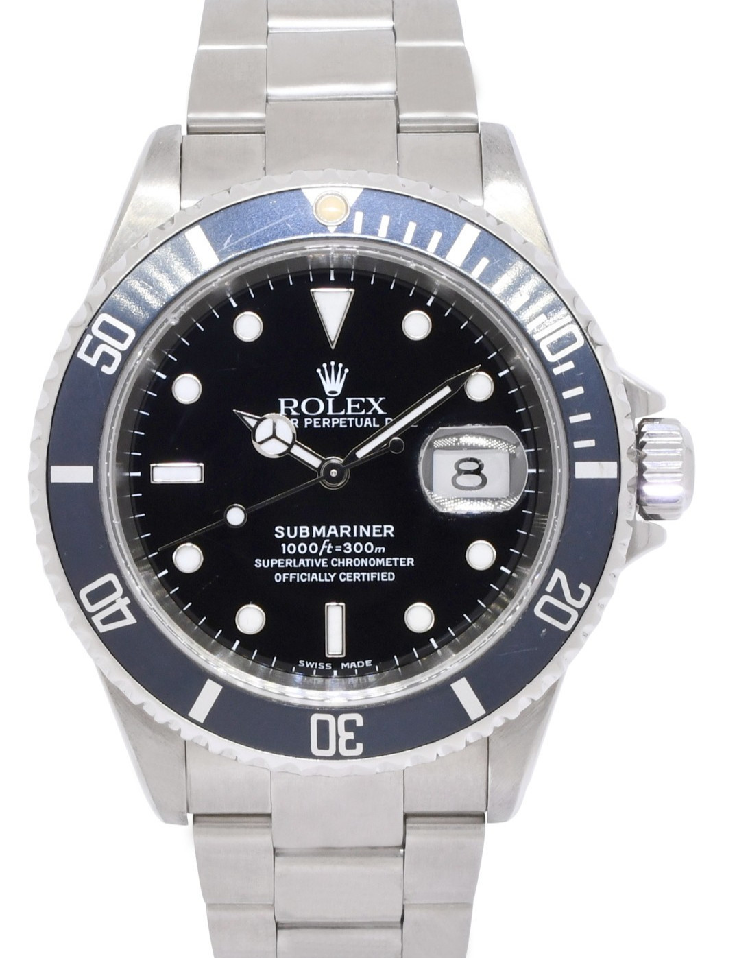 Rolex Submariner Date Steel Black Dial/Bezel Mens 40mm Watch Y 16610 Rolex Submariner Date Steel Black Dial/Bezel Mens 40mm Watch Y 16610