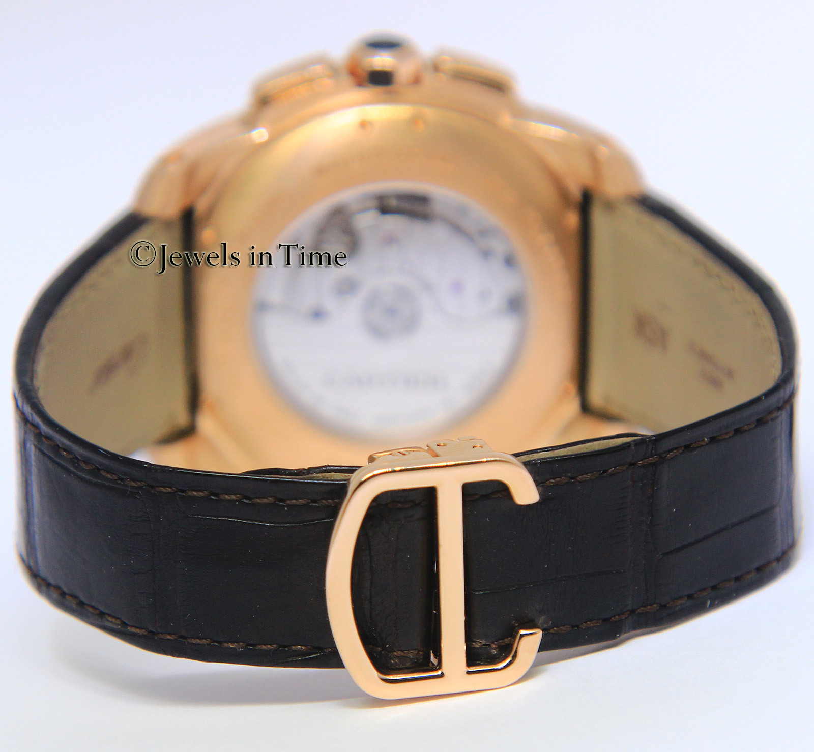 Cartier Calibre 18k Rose Gold Silver Dial 42mm Watch Box/Papers 3577 W7100044