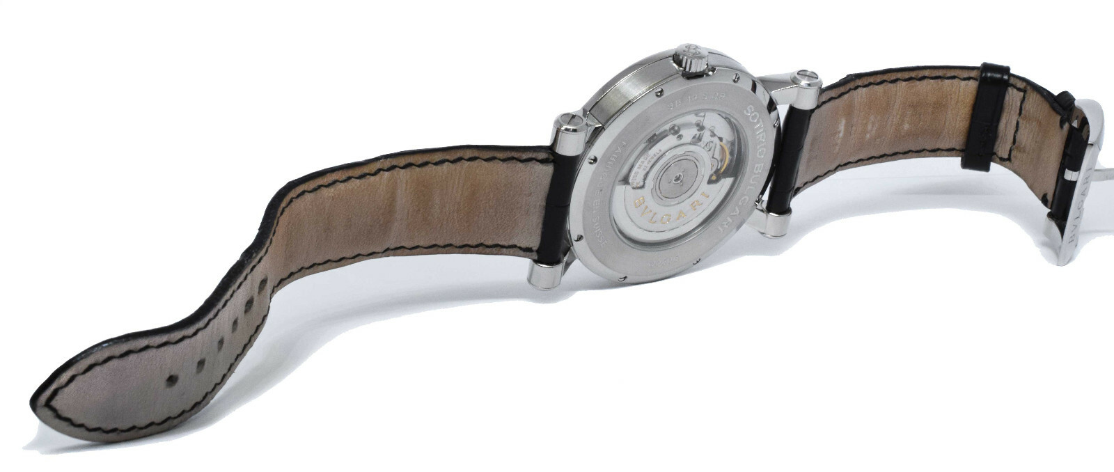 Bvlgari Sotirio Retrograde Date Steel Automatic Mens Watch Bulgari SB42SDR