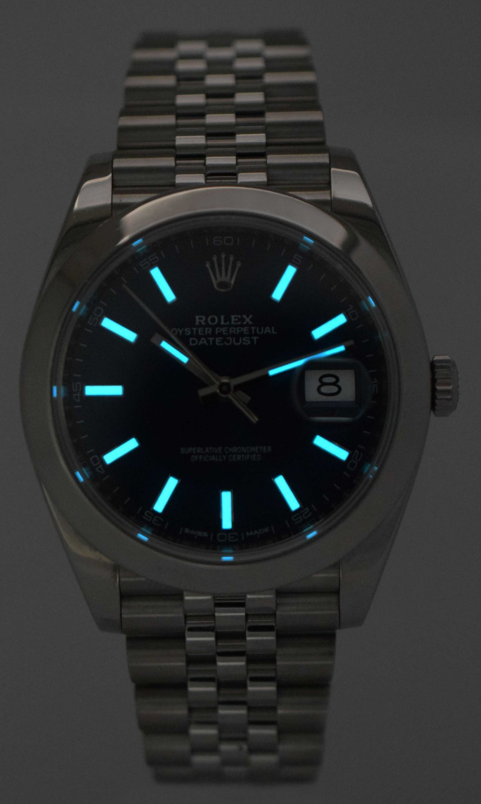 NOS Rolex Datejust 41 Steel Blue Dial Jubilee Bracelet Watch B/P '25 126300