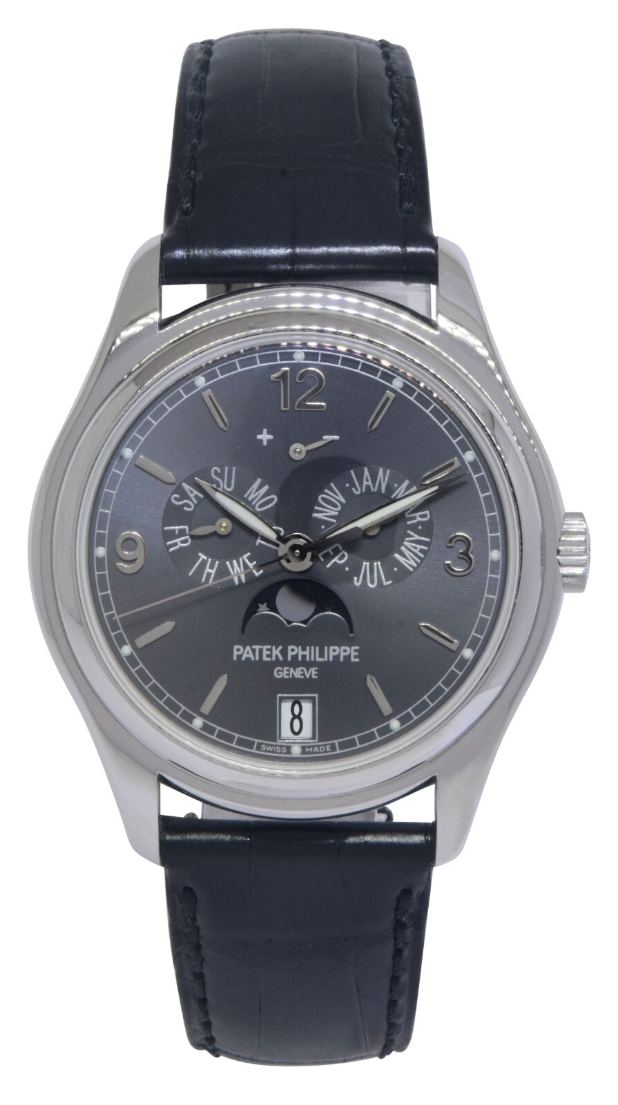 Patek Philippe Annual Calendar 5146 18k White Gold Slate Dial 39 Watch B/P 5146G