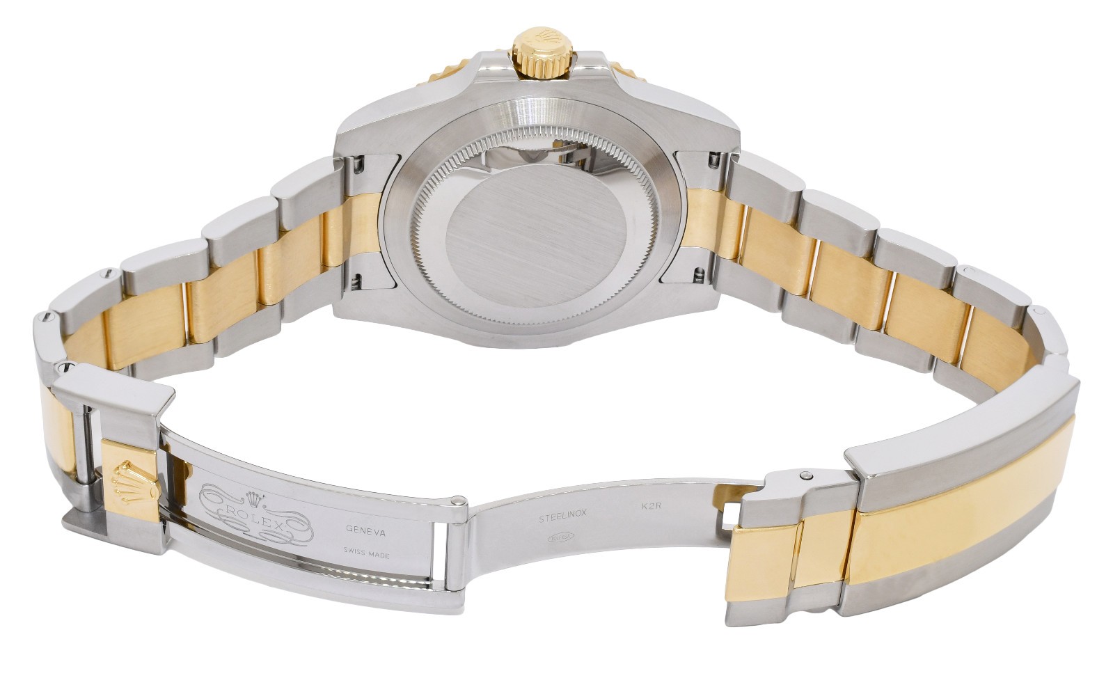 Rolex Submariner Date 18k Yellow Gold/Steel Ceramic Black Mens 40mm Watch 116613