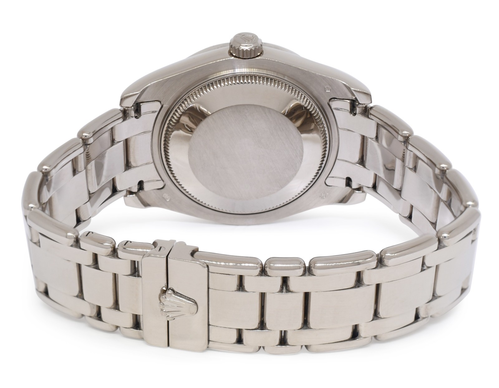 Rolex Datejust Pearlmaster 18k White Gold & Diamond Bezel 34mm Watch P 81209