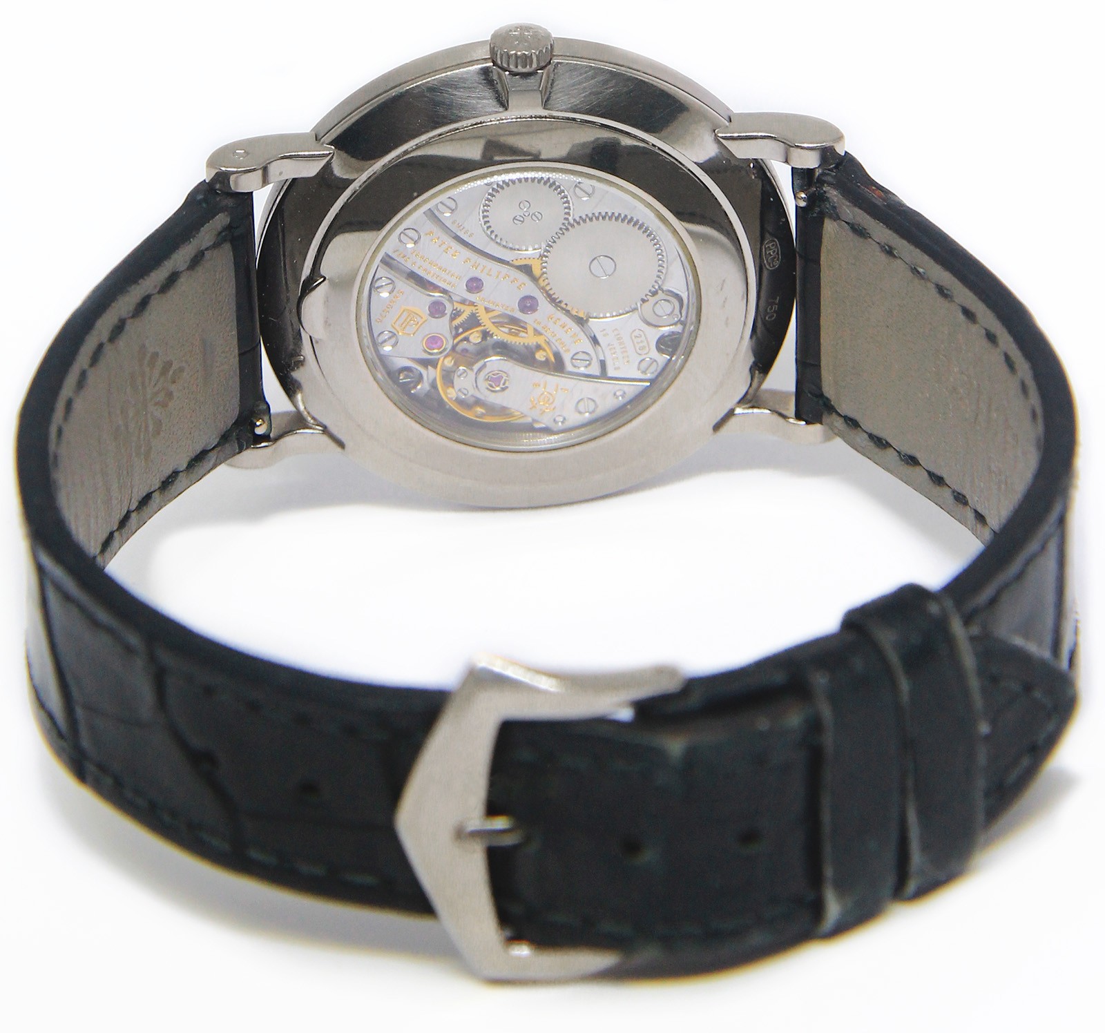 Patek Philippe Calatrava 5116 18k White Gold Enamel 36mm Watch +Archive 5116G