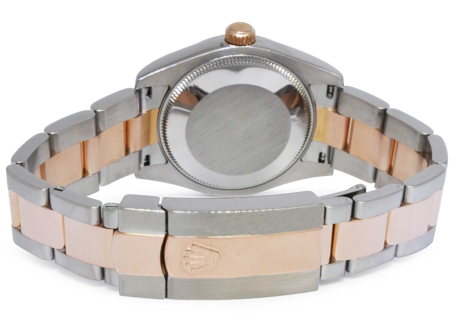 Rolex Datejust 18k Rose Gold/Steel Pink Index Dial Ladies 31mm Watch Z 178241