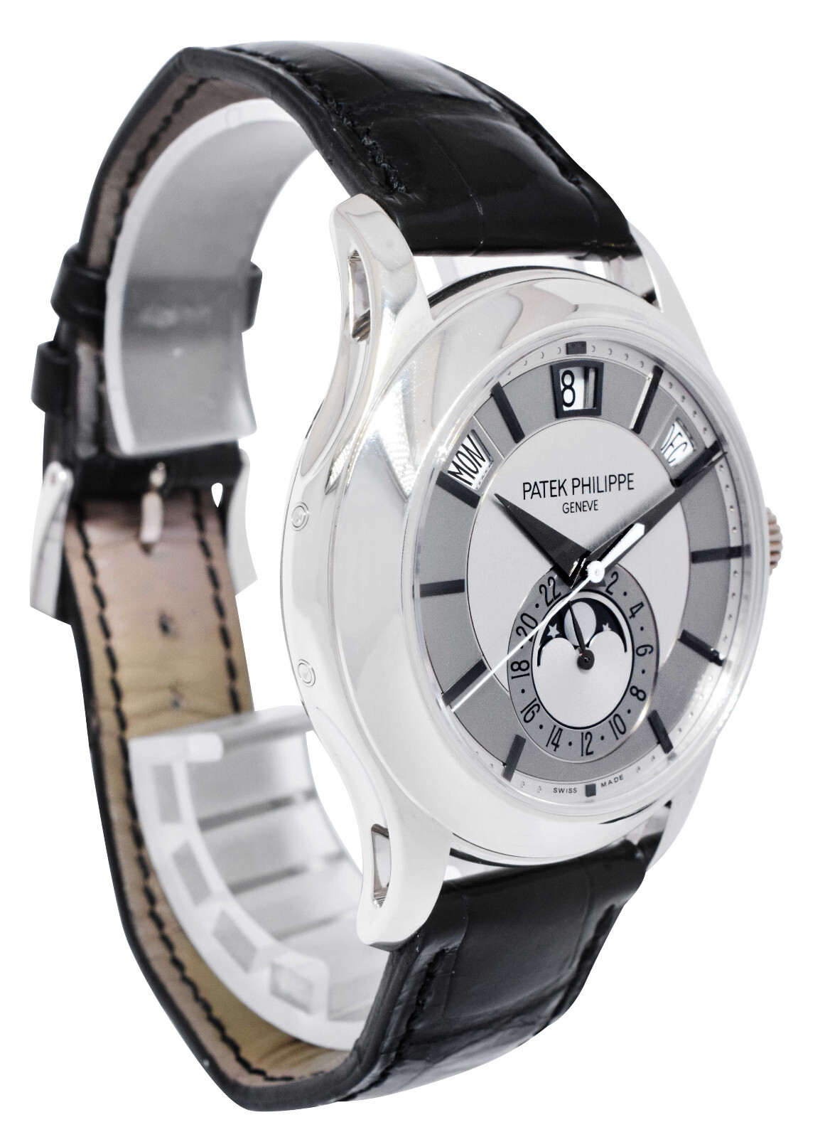 Patek Philippe Annual Calendar 5205 18k White Gold Silver/Gray Dial Watch 5205G