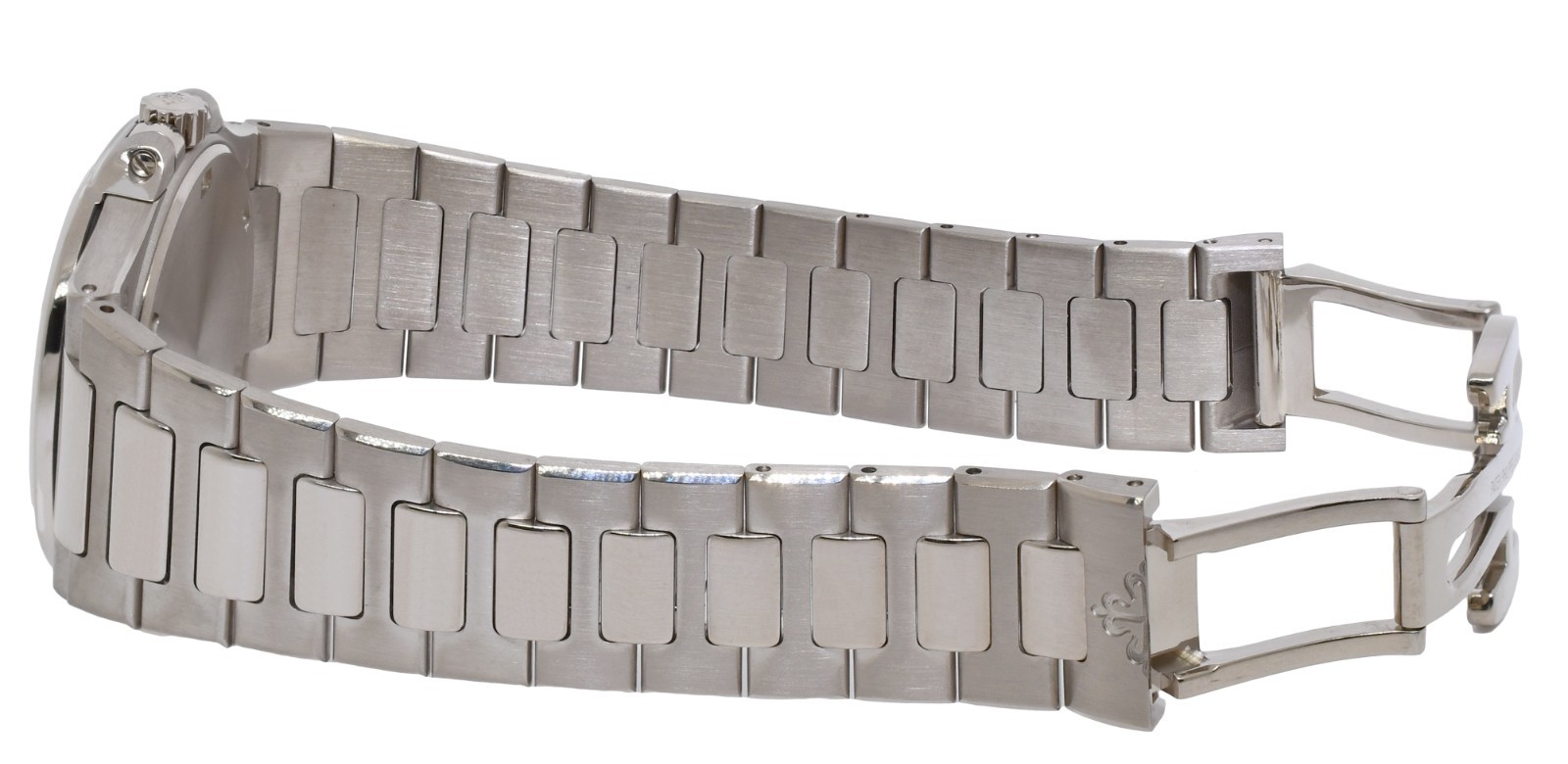 Patek Philippe Nautilus 18k White Gold & Diamond Ladies Watch B/P '09 7010/1G