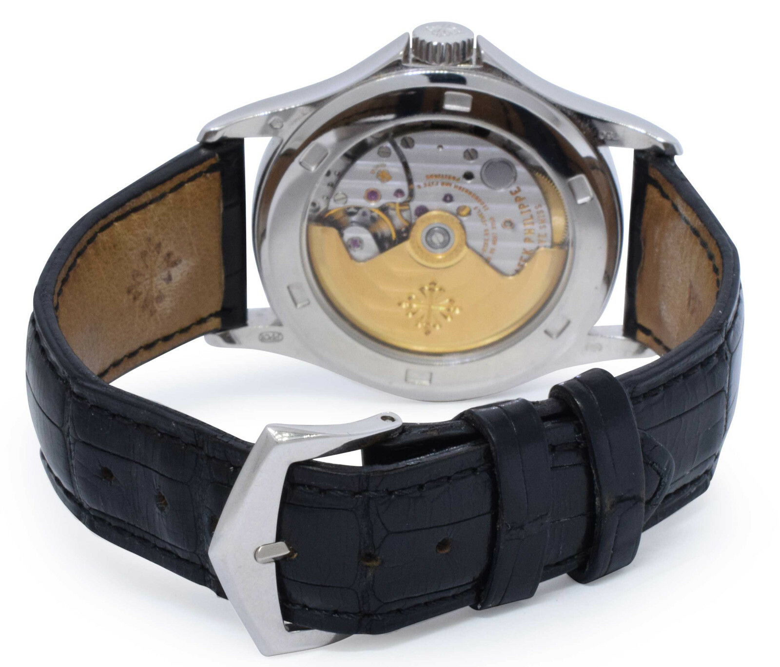Patek Philippe Calatrava 5127 18k White Gold Mens 37mm Automatic Watch 5127G